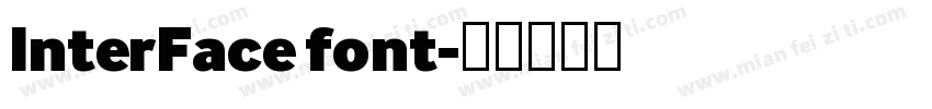 InterFace font字体转换